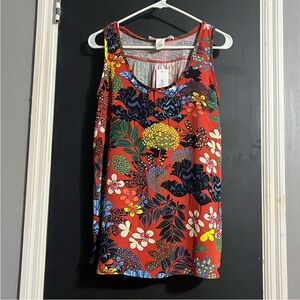 3/$14 Workshop Republic Clothing Polyester and Rayon Floral Tank Size: M